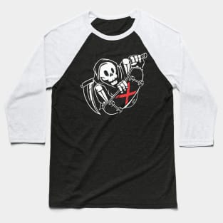 GRIM REAPER SKATER Baseball T-Shirt